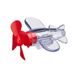 Wind-Powered LED Mini Airplane Car Decor