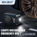 AirVolt Go Compressor | Wireless & Rechargeable | Tire Pressure & Power Bank in One | Compact & Mobile