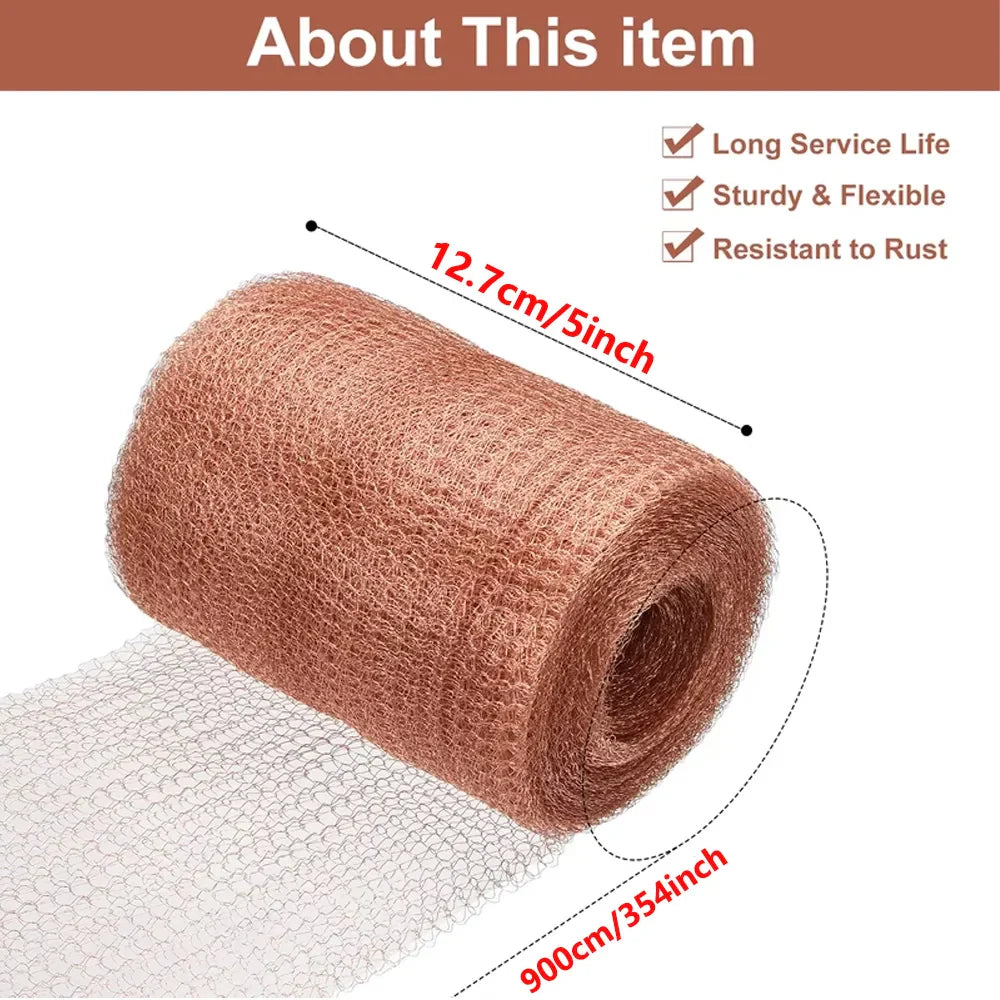Snailgard Copper Snail Fence Mesh Tape | Protection against Snails in the Bed & Garden | Various Lengths | Rustproof & Weather Resistant