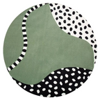 Plush Round Leopard Pattern Area Rug – Soft Thickened Floor Mat for Bedroom or Living Room