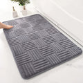 Striped Non-Slip Bath Mat, Soft and Absorbent