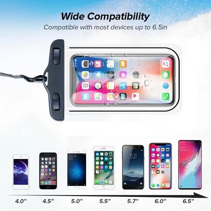 Outdoor Waterproof Phone Pouch and Dry Bag Case for Swimming and Beach