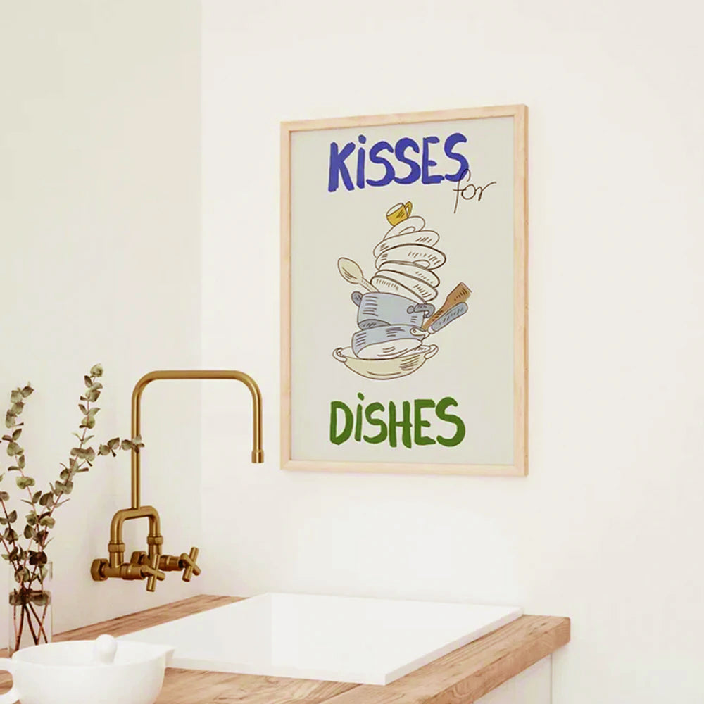 Kisses for Dishes Wall Art