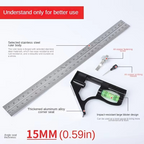 12-Inch Adjustable Stainless Steel Precision Angle Measuring Tool