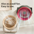 Brisano Mini Fan | 3600 mAh Battery | 4 Levels & USB | Compact & BPA-free
