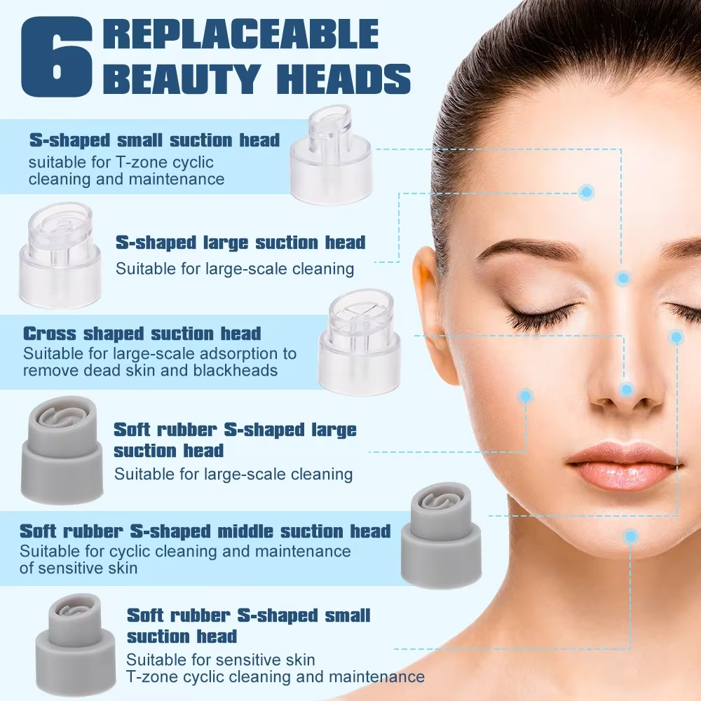 Electric Bubble Blackhead Remover with USB Rechargeable Suction and Water Cycle Technology