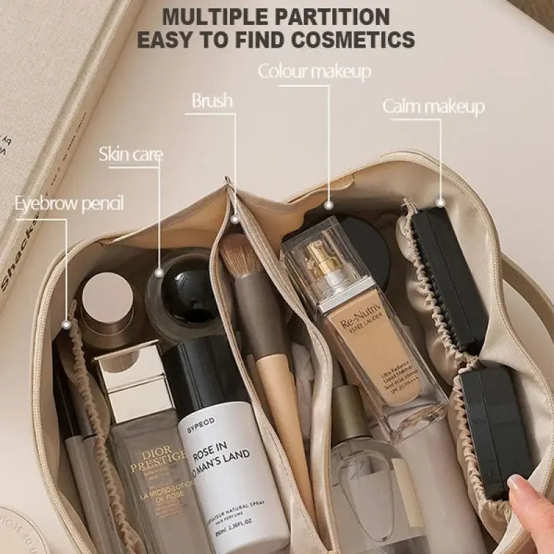 Bagmira Cosmetic Bag | Large & Water Repellent | Versatile & Stylish | For Travel & Everyday