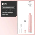 FROTHORIA Electric Milk Frother & Mixer | Rechargeable | 3 Speeds | 2 Attachments