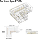 L Shaped Transparent LED Strip Connector