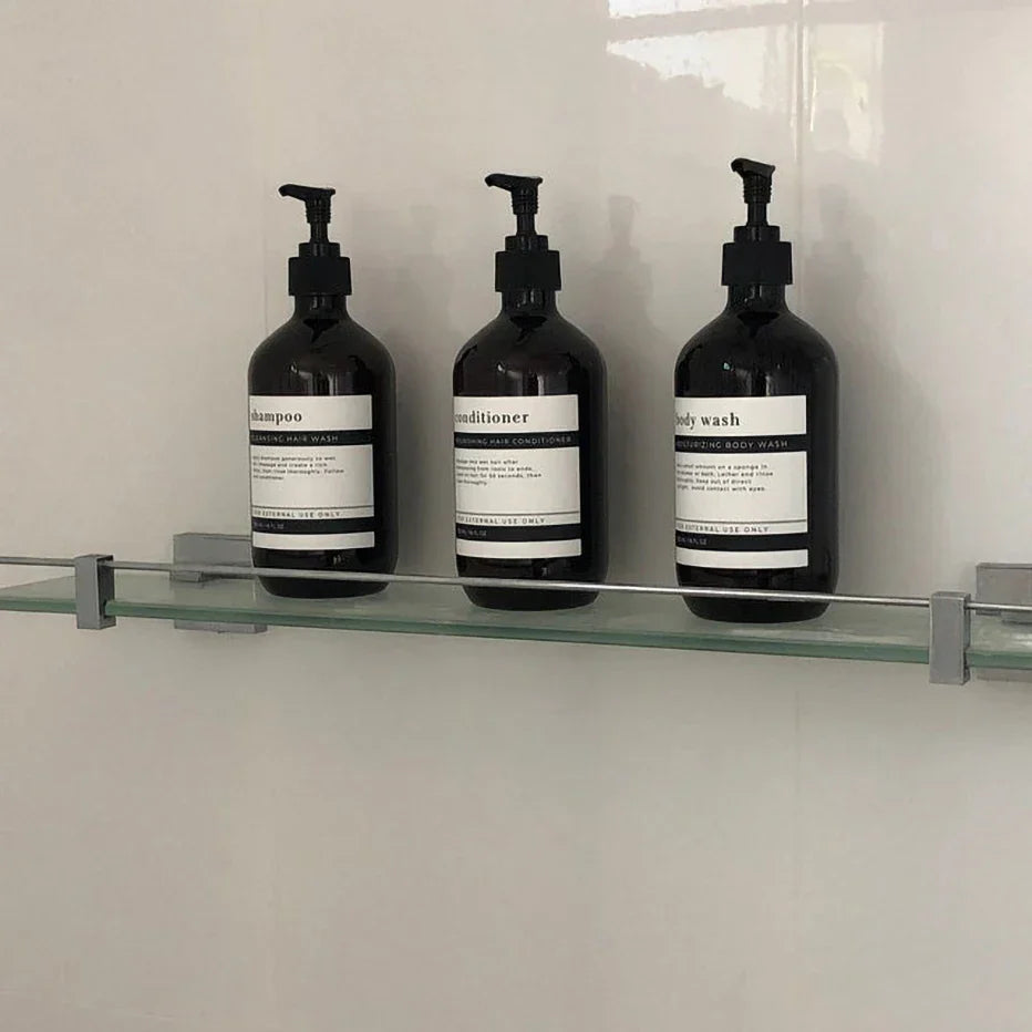 AmberLux 3-piece refillable dispenser set