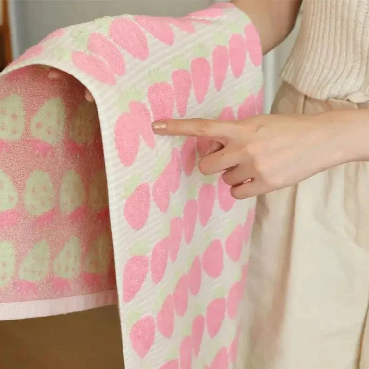 Strawberry Series Cotton Towel Collection