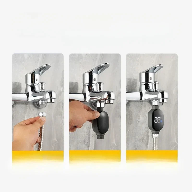 Real-Time Smart LED Water Temperature Monitor Gadget
