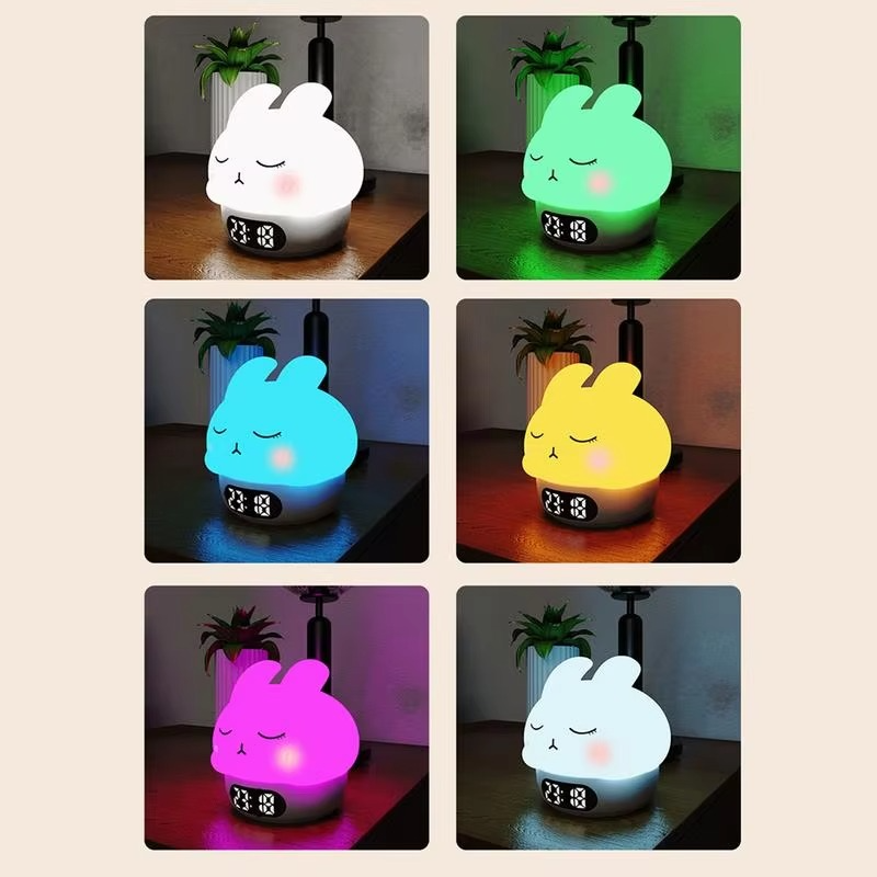 Bunny Digital Alarm Clock with Sleep Trainer and Night Light