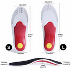 Orthopedic Insoles with Arch Support for Flat Feet and Plantar Fasciitis Relief