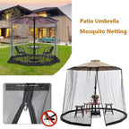 Mosquito net for parasols up to 4m with zip fastener