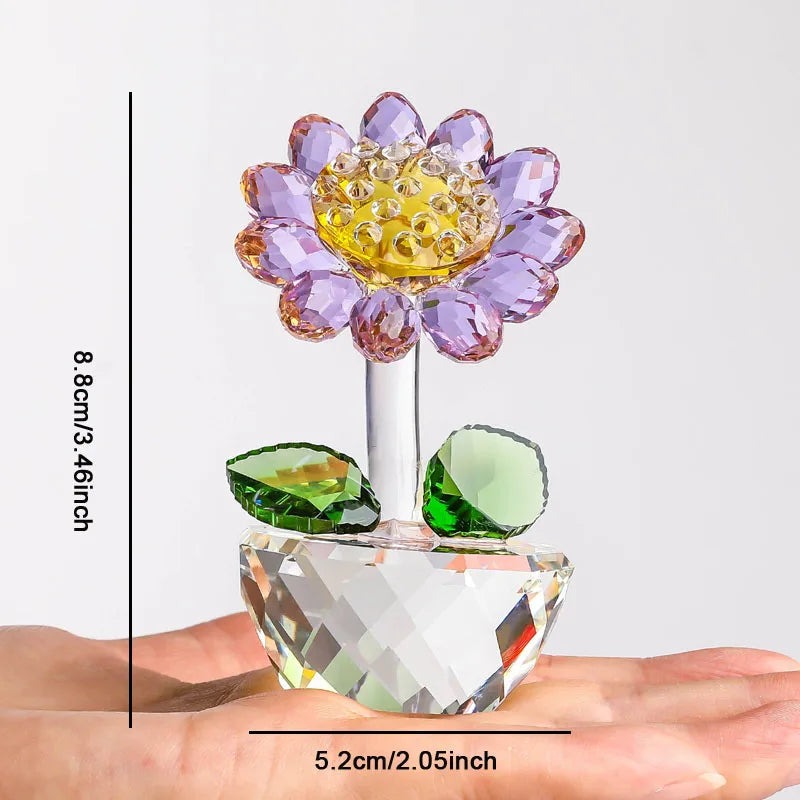 Crystal Glass Sunflower