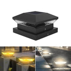 Solar-Post Light LumiColumna | Adjustable Warm & Cool White | IP65 Waterproof | For Fence, Garden & Gate Pillar