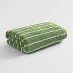 Retro Striped Polyester Towel, Quick-Drying and Machine-Washable