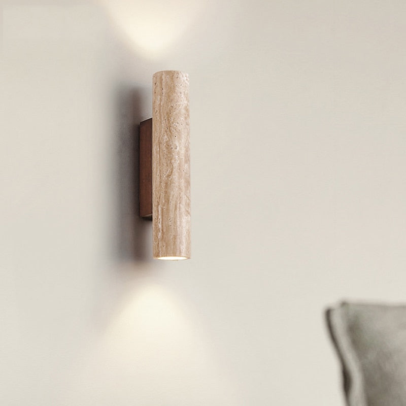 Wall Lamp with Handmade Finish in the Spirit of Wabi-Sabi