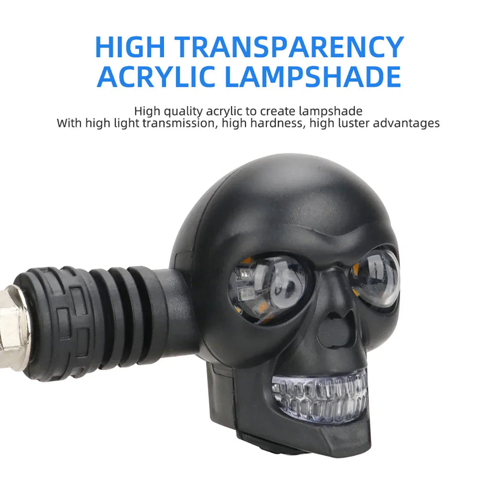 Scary Skull LED Motorcycle Signal Indicator Light