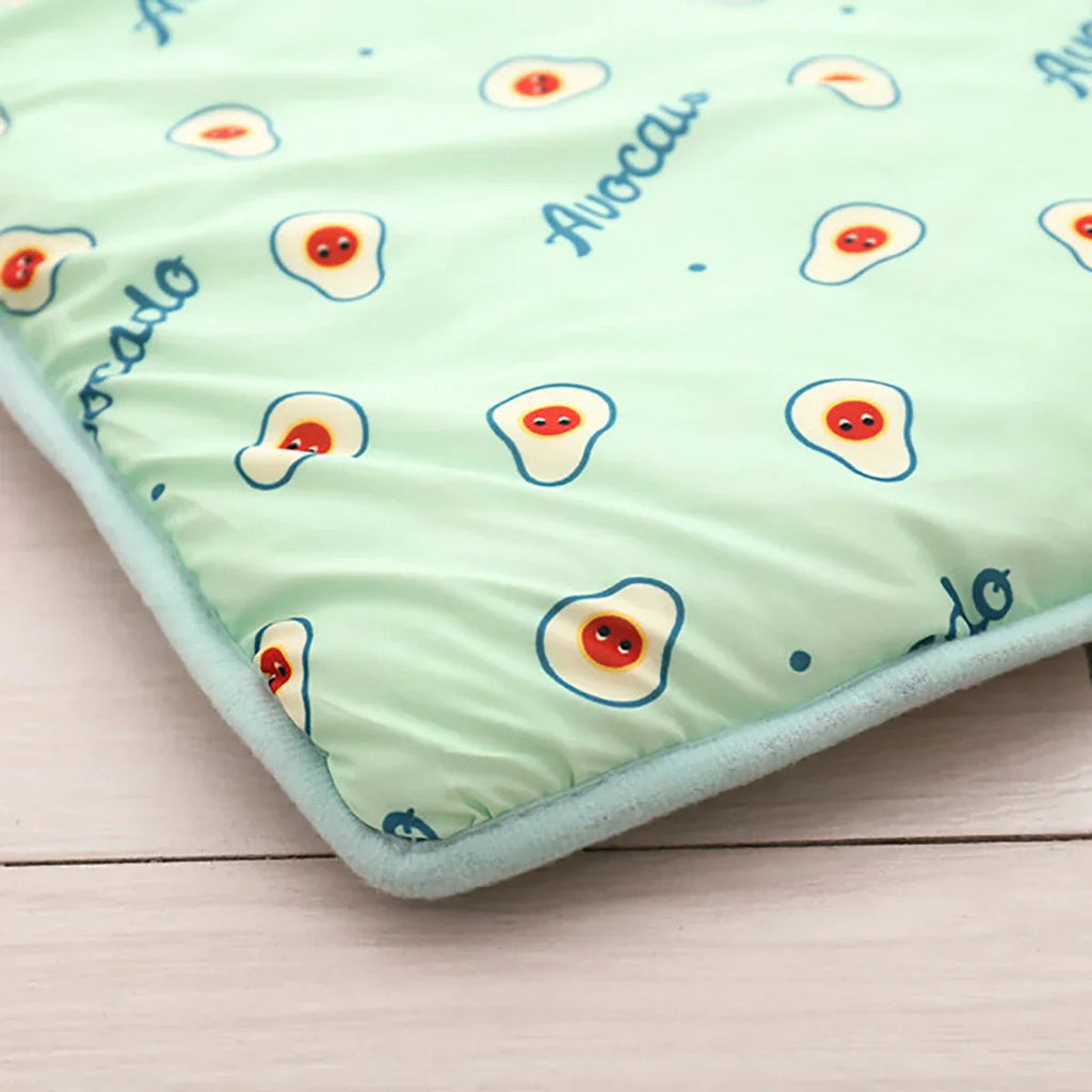 Cooling Mat FrostTail for Dogs & Cats | With Headrest | Breathable & Washable | Non-slip & Comfortable