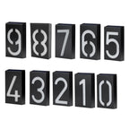 Numelux Solar House Number Light | LED Illuminated | Weatherproof IP55 | Automatic Light in Darkness