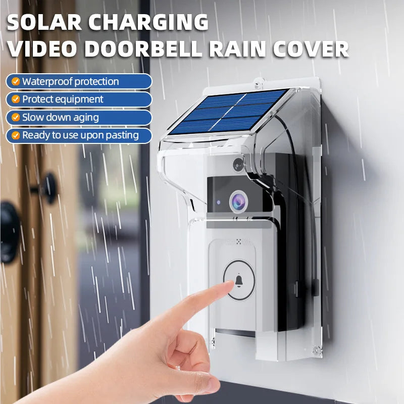 SecuraSun DoorCam Wireless HD Video Doorbell with Solar Charging & Wi-Fi | IP65 Waterproof