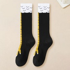 Women's Knee-High Chicken Claw Print Socks, 1 or 2 Pairs