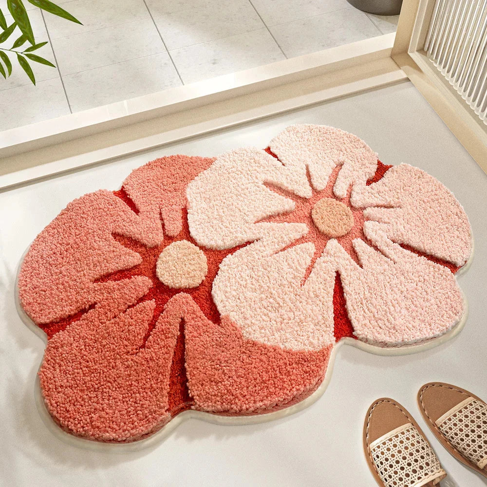 Flower Tufted Bath Mat