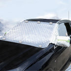 FrostGuard Ultra | Extra Large Car Windshield Cover | 3-Window Design | Protection Against Snow, Ice, Sun & Dust | Windproof & Quick Installation