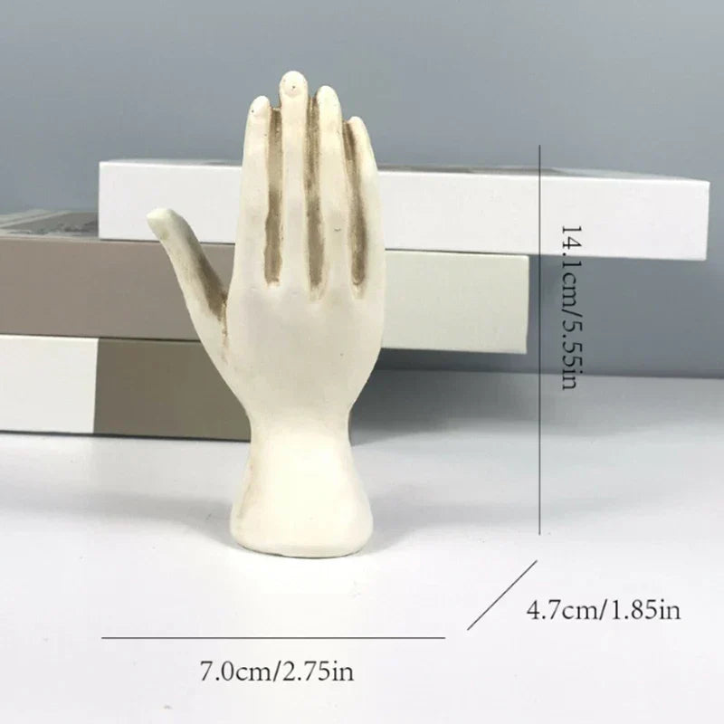 Zodiac Symbols Mystic Palmistry Hand Sculpture
