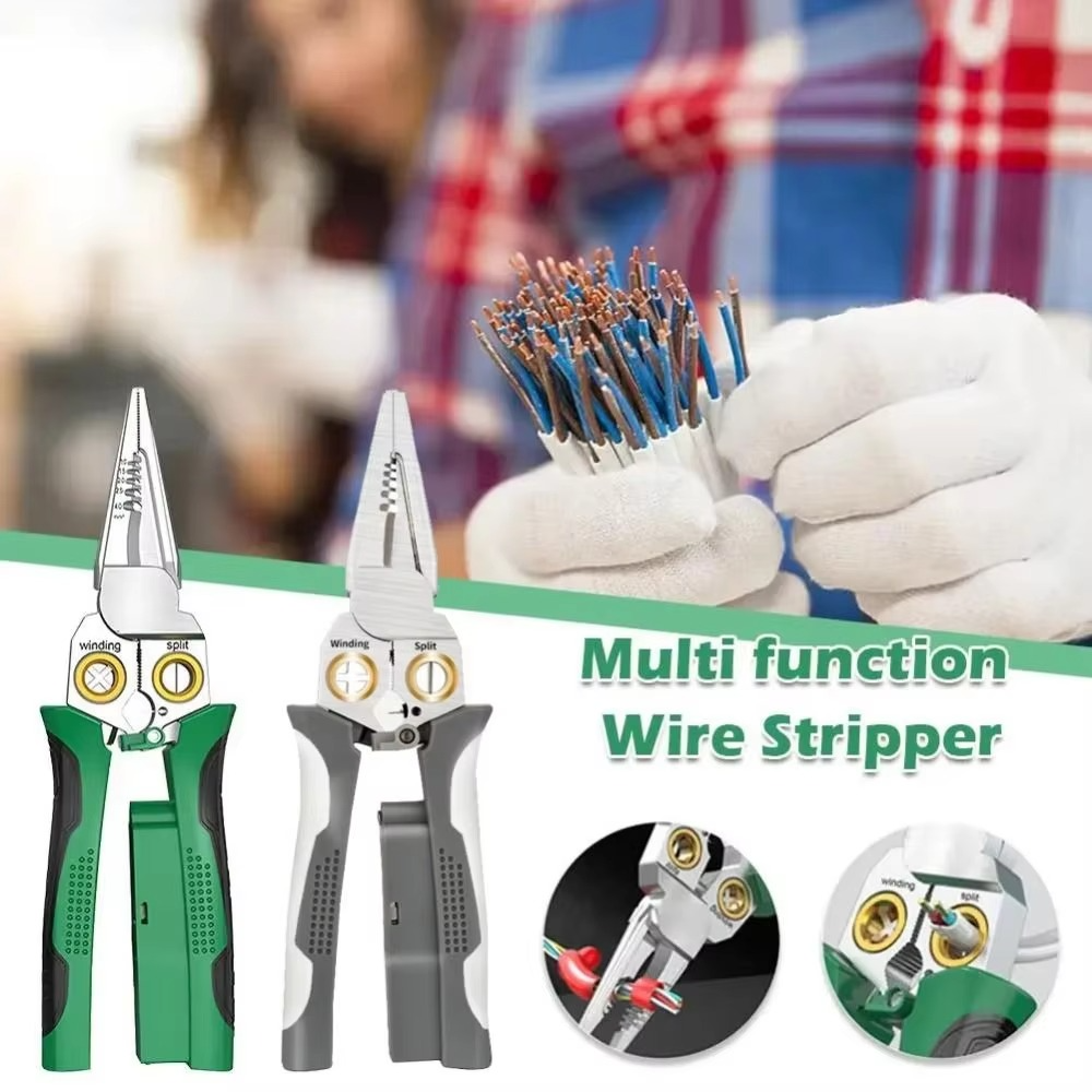 Multi-Tool Wire Stripper and Cutter for Electricians