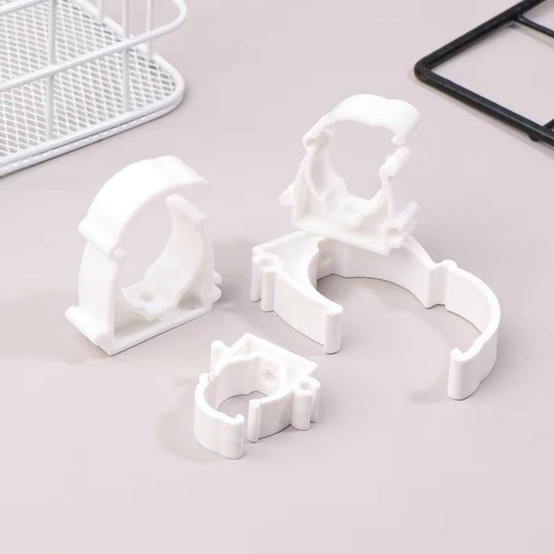 Plastic PPR Pipe Clamp Holders with Protective Cover, Set of 20