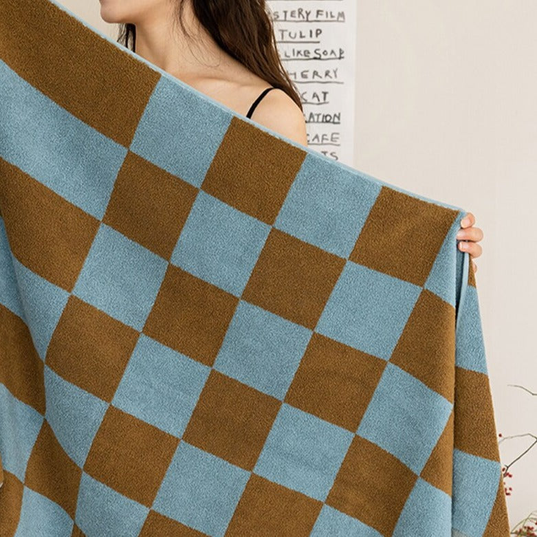Checkered Cotton Towel - 2 Colours