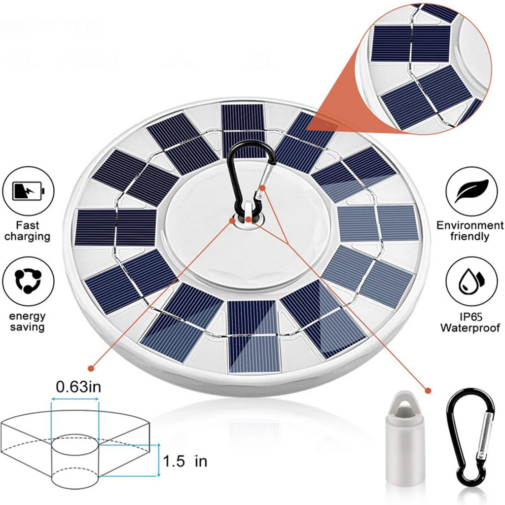 Elite Solar-Powered LED Flagpole & Outdoor Light