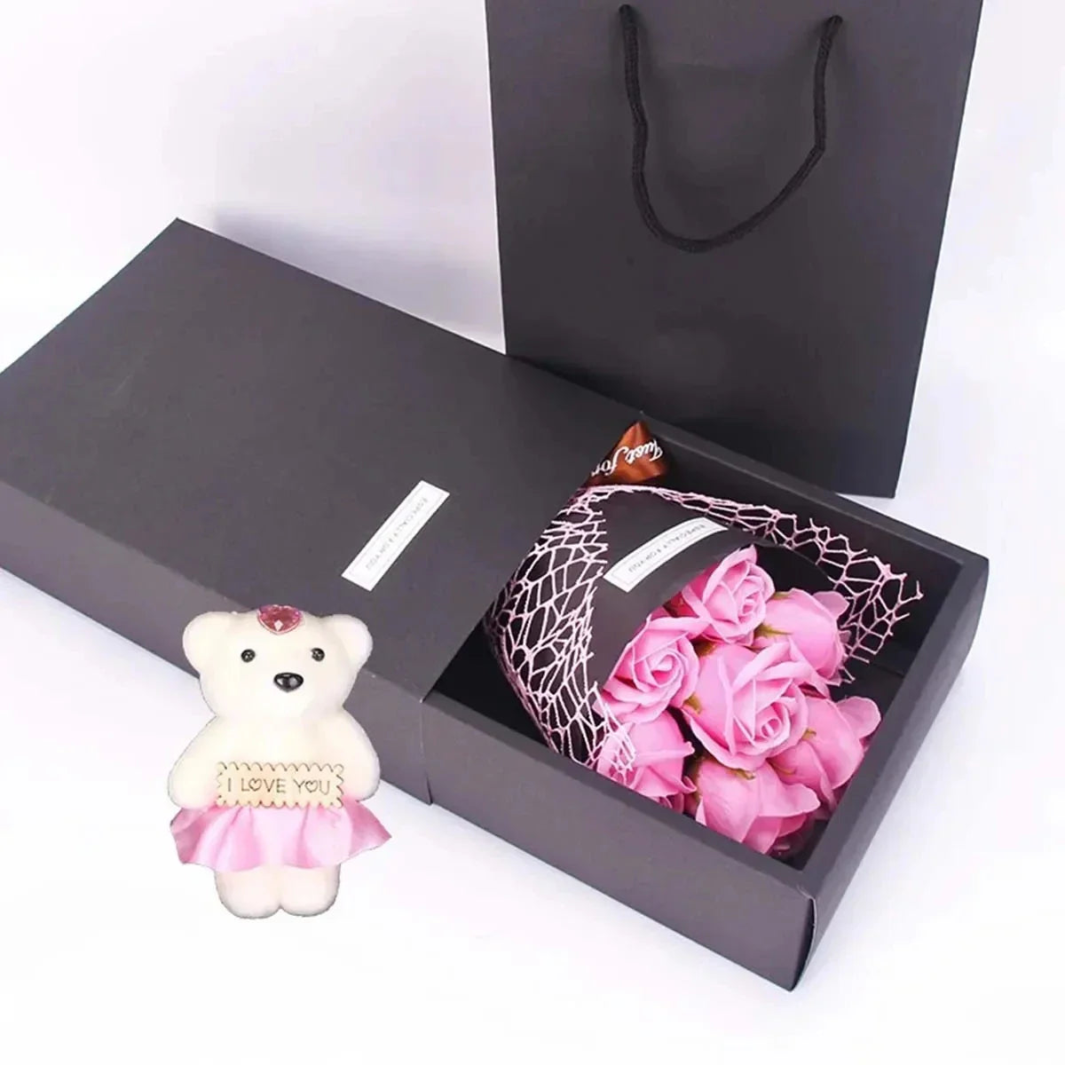 7 Roses Soap Bouquet Gift Box
