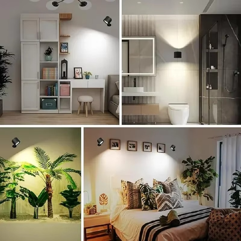 LED Wall Lamp - Rechargeable, Magnetic & Dual-Sided Lighting for Indoor Use