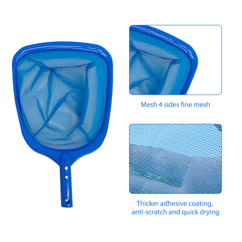 Pool skimmer AquaFlex | Telescopic pole & fine mesh net | For leaves & dirt | Extra large catch area