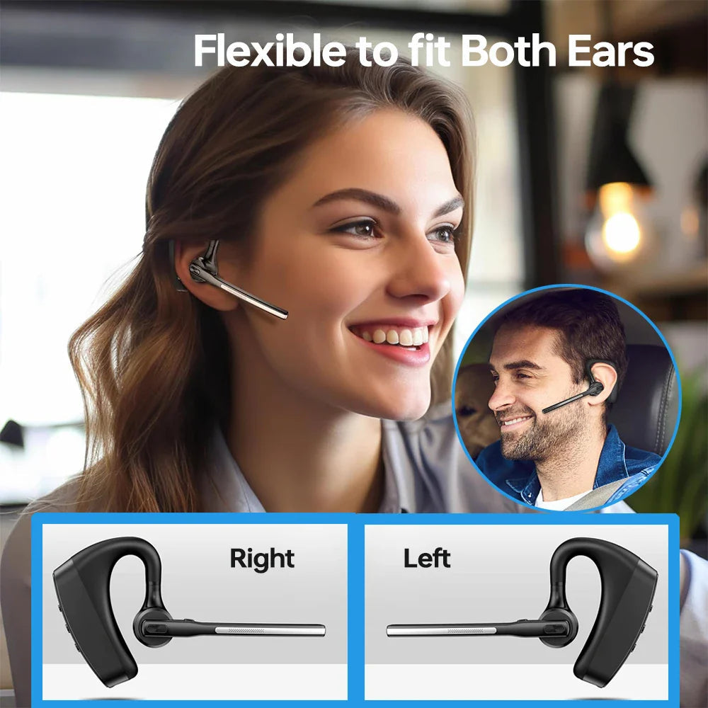 Noise-Cancelling Bluetooth Headset with Dual Microphones – Orivo