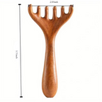 Sandalwood Antler-Shaped Gua Sha Scalp Massager