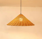 Scandinavian LED Pendant Lamp Made of Bamboo