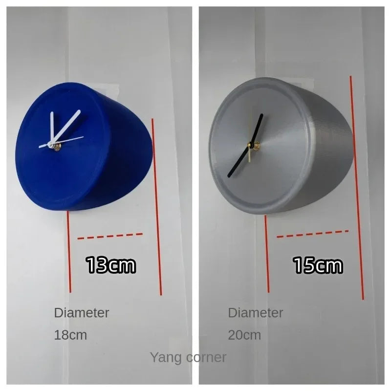 SilentCorner Clock - Stylish Silent Wall Clock without Drilling