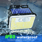 Solentra Solar Wall Light Outdoor with Motion Sensor | 148 LEDs | IP65 Waterproof | 3 Modes | Super Bright & Wireless
