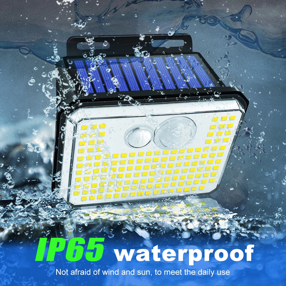 Solentra Solar Wall Light Outdoor with Motion Sensor | 148 LEDs | IP65 Waterproof | 3 Modes | Super Bright & Wireless