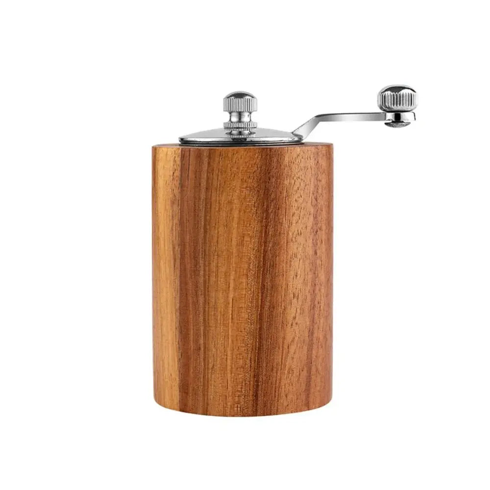 Luxury set of manual salt and pepper mills made of wood