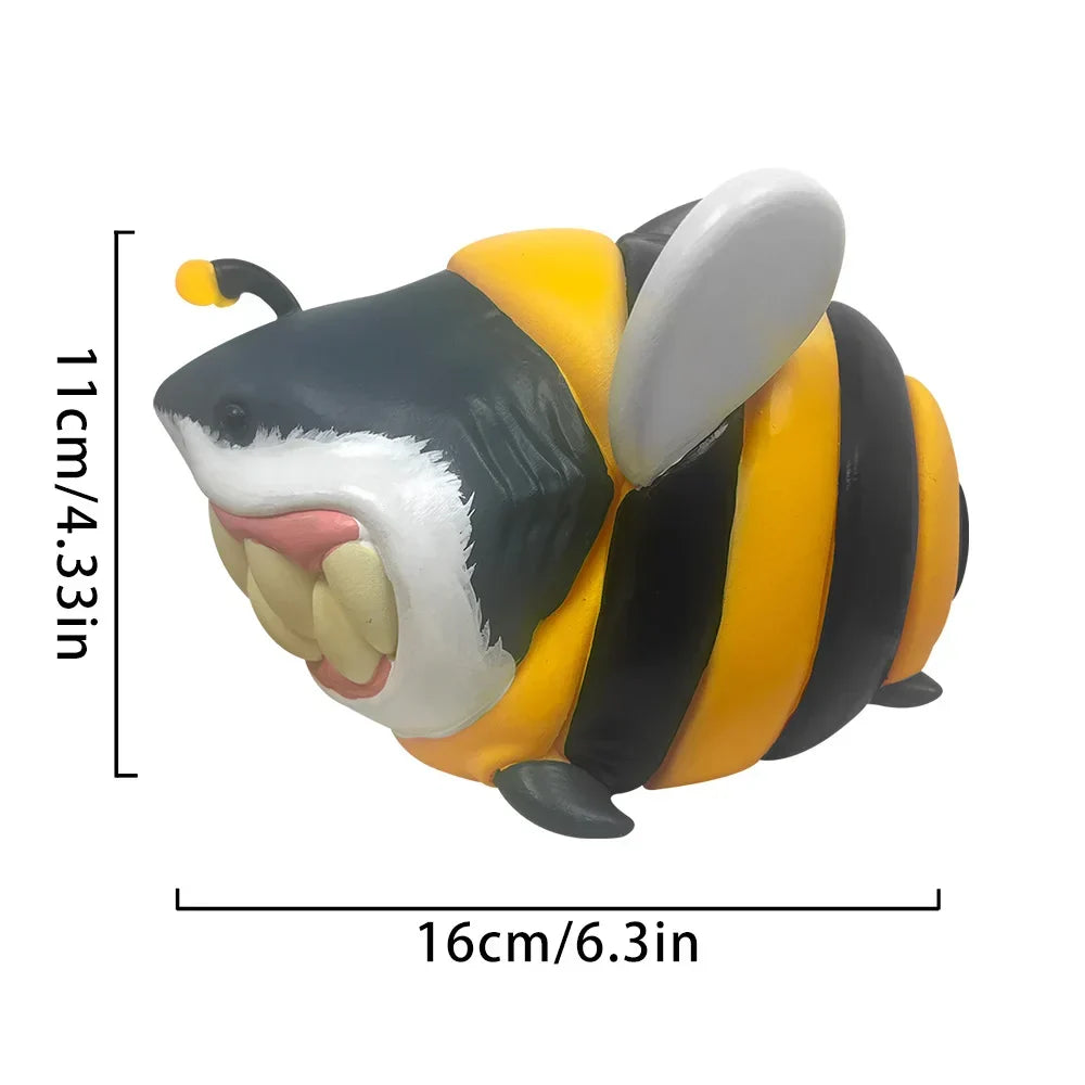 Scary Shark Bee Resin Decor