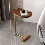C-Shaped Mobile Side Table Ideal for Sofa or Bed