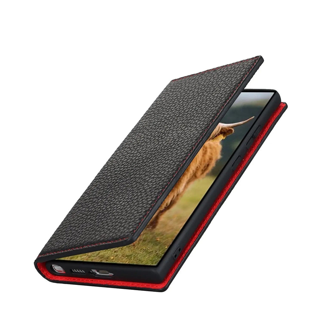 genuine leather wallet case for Samsung Galaxy S23 Ultra
