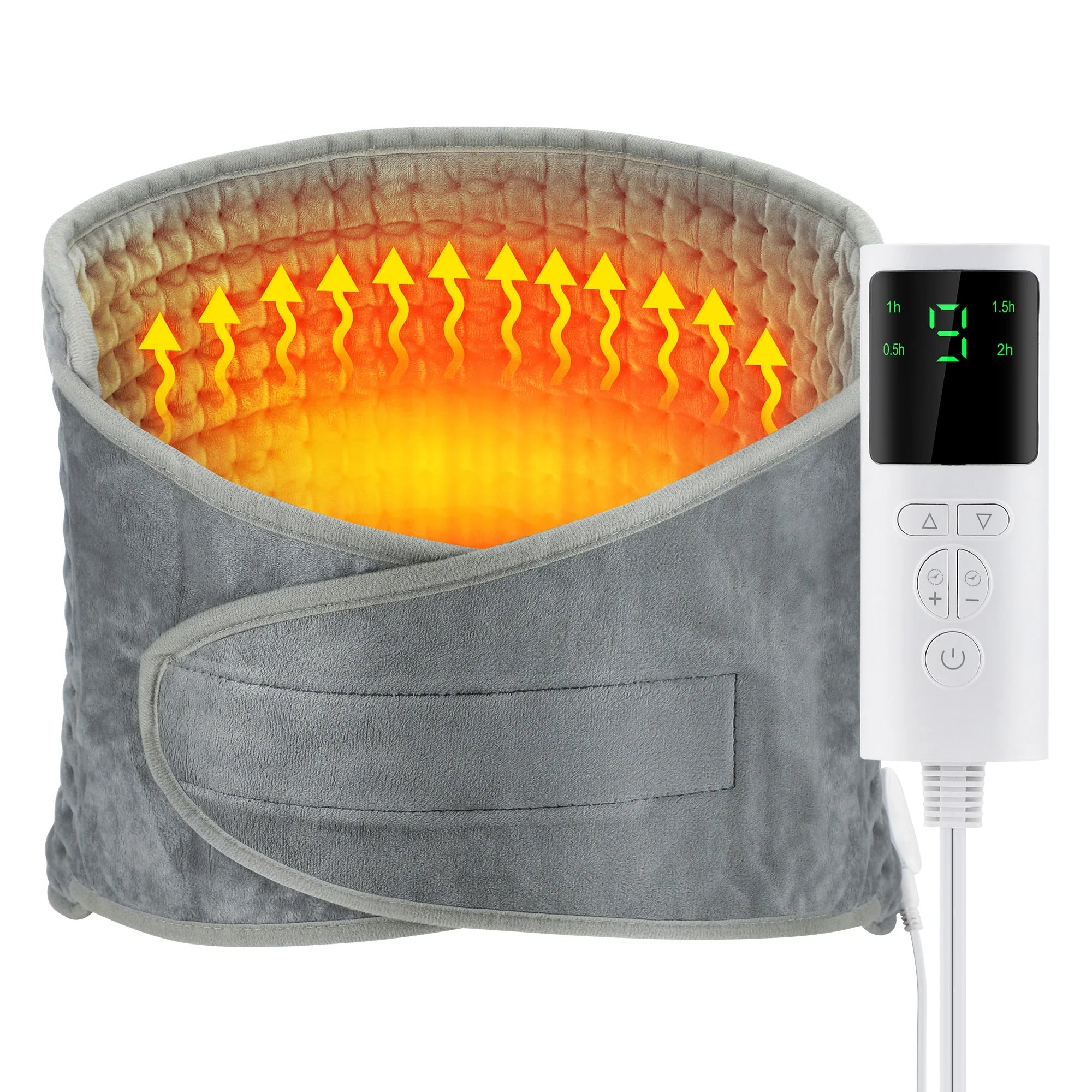 ThermaEase Electric Heating Pad | Multifunctional Heating Belt for Back & Waist | 9 Temperature Levels & 4 Timer Options