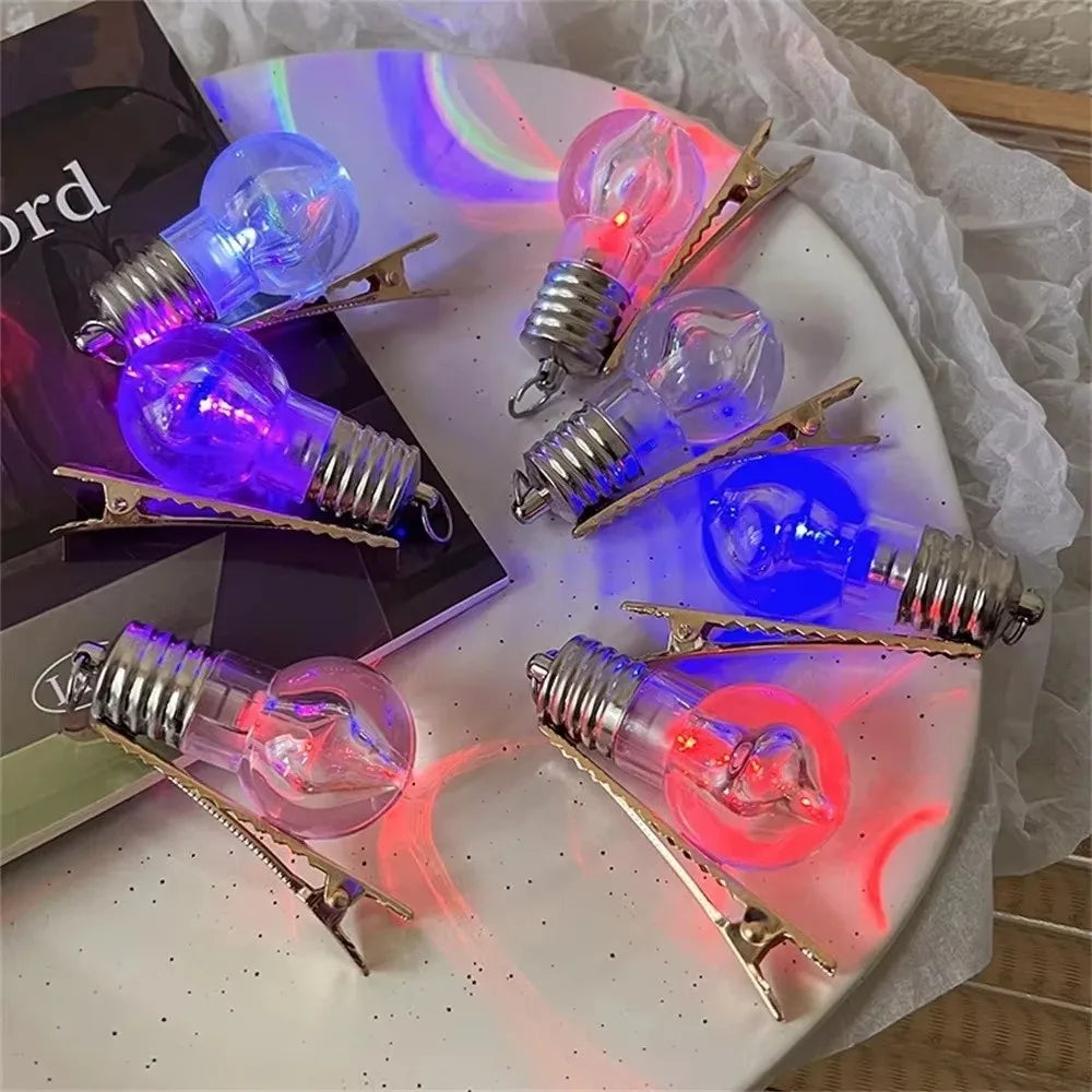 Luminous Light Bulb Party Hairpin